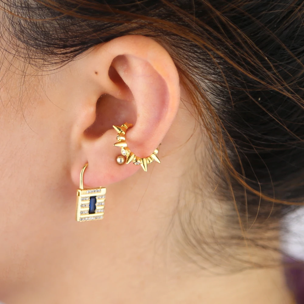 Крошечные золотые для ушей манжеты без пирсинга Клипсы Серьги с минимальными