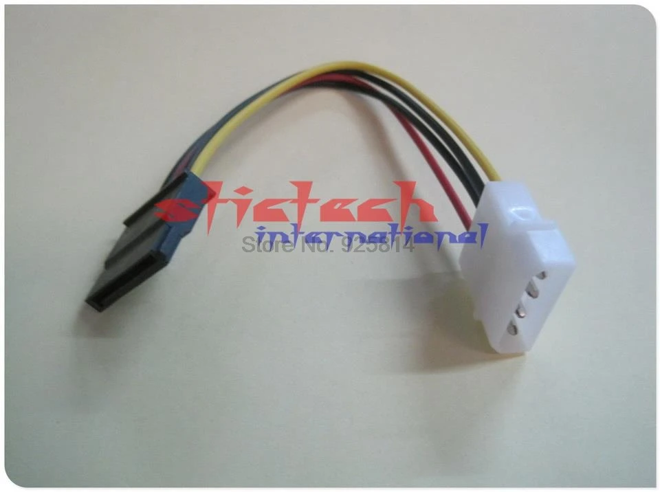 Dhl ИЛИ ems 1000 шт. кабель адаптера питания Molex-SATA свинцовый 4-контактный IDE штекер на