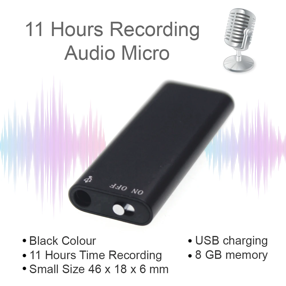 With Sound Activate Vox Function Mp3 Player - Audio Micro 8gb