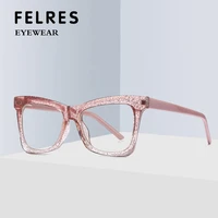felres women tr90 frame optical glasses brand design anti blue light eyewear ladies classic retro fashion glasses f2042