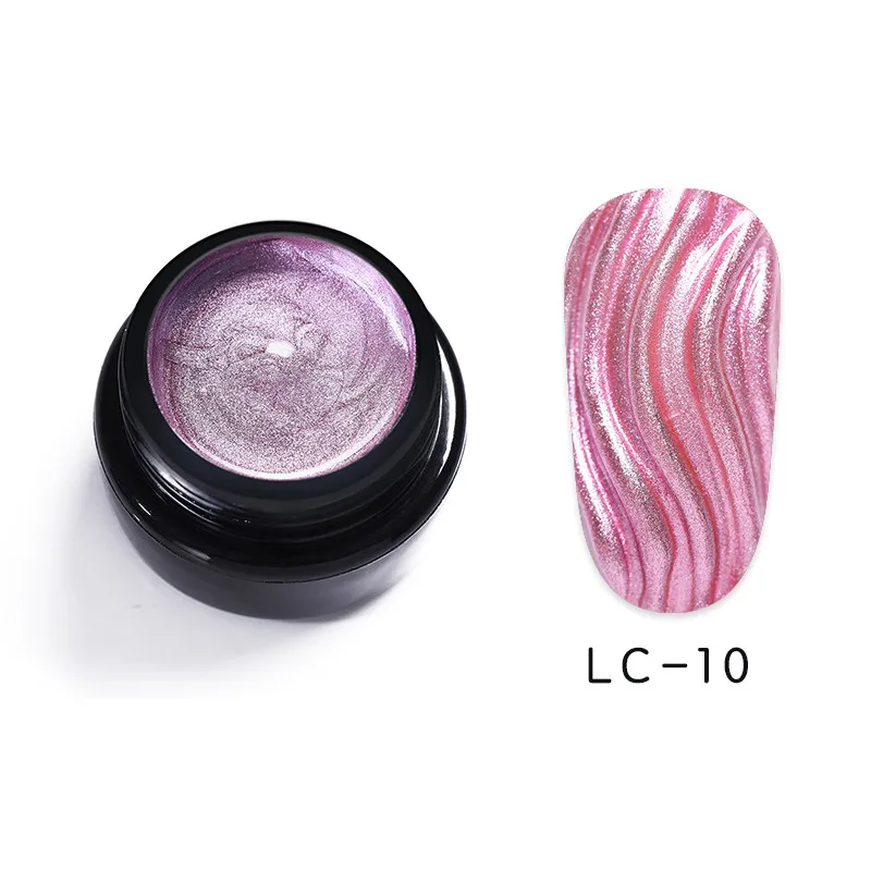 LC-10 LILYCUTE косметика парфюмерия диспенсер 5 мл металлик Цвет лак для ногтей Гель-лак живопись цветы Рисунок Лаки цвета: золотистый, серебристый Зеркальный Блеск УФ-гель маникюрный лак - Цвет: LC-10
