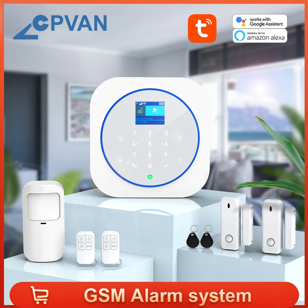 Беспроводная система охранной сигнализации CPVAN GSM с PIR датчиком движения двери