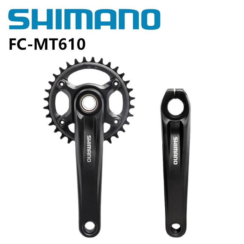 

Велосипедный кривошипный комплект Shimano FC-MT610 12s 175 мм 32t 170 мм 36-26t с BB52/MT800 для горного велосипеда, Аксессуары для велосипеда