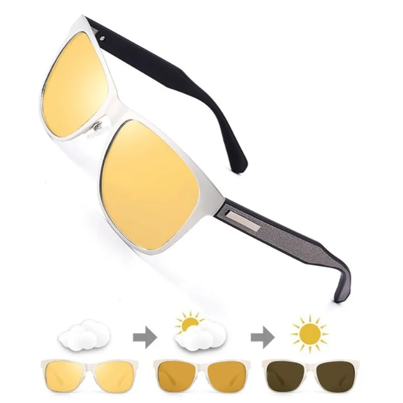 Мужские и женские солнцезащитные очки FENCHI поляризационные с автосменой цветов