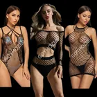 Сексуальное женское нижнее белье, эротическое платье, ночная рубашка в стиле порно, пижамы, черная сетка, эластичное сексуальное нижнее белье, костюмы, интимные комбинации