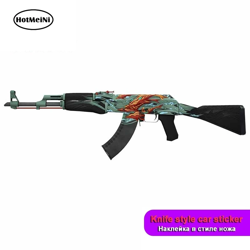 Фото Стильная наклейка HotMeiNi 13 см для CSGO M4A4, из искусственного материала, аниме, автомобильные аксессуары, водонепроницаемые для JDM SUV RV №1