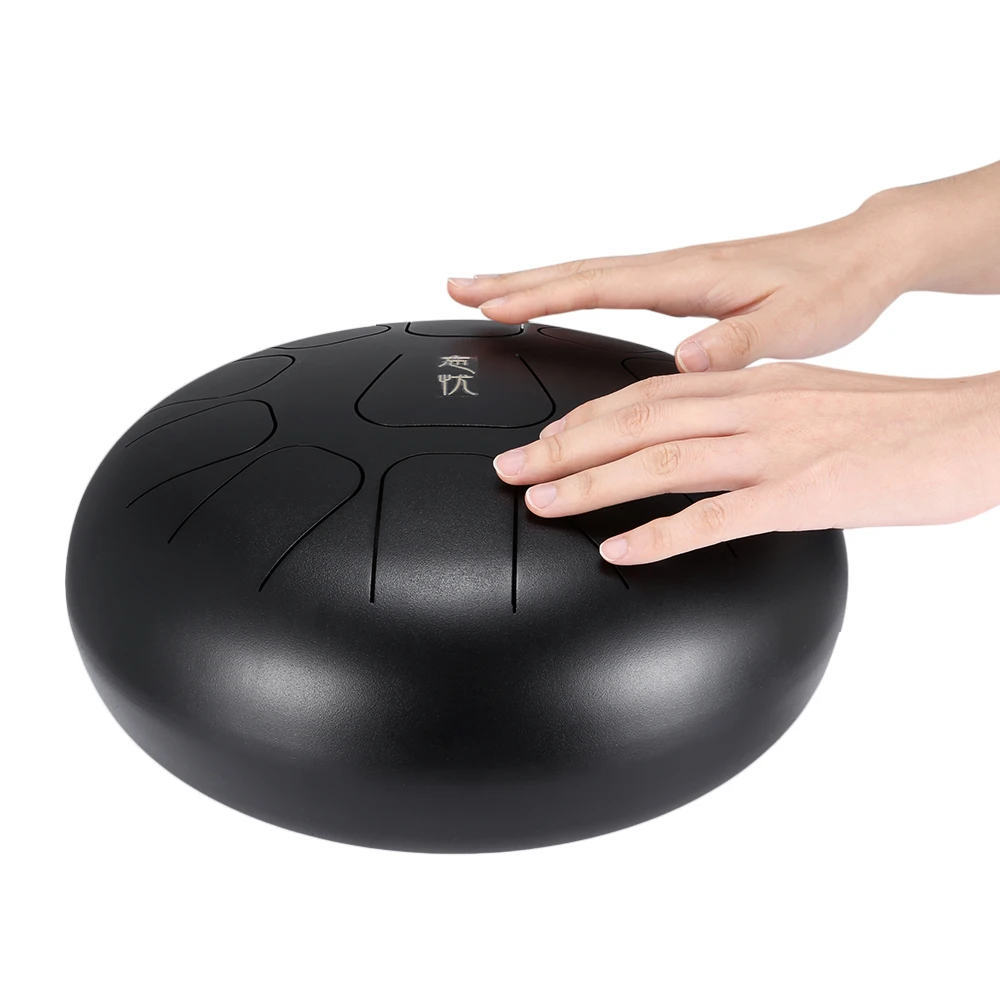 12 дюймов мини-барабан 11 тон Сталь язык ударных Handpan инструмент с сумкой для переноски Музыкальные инструменты