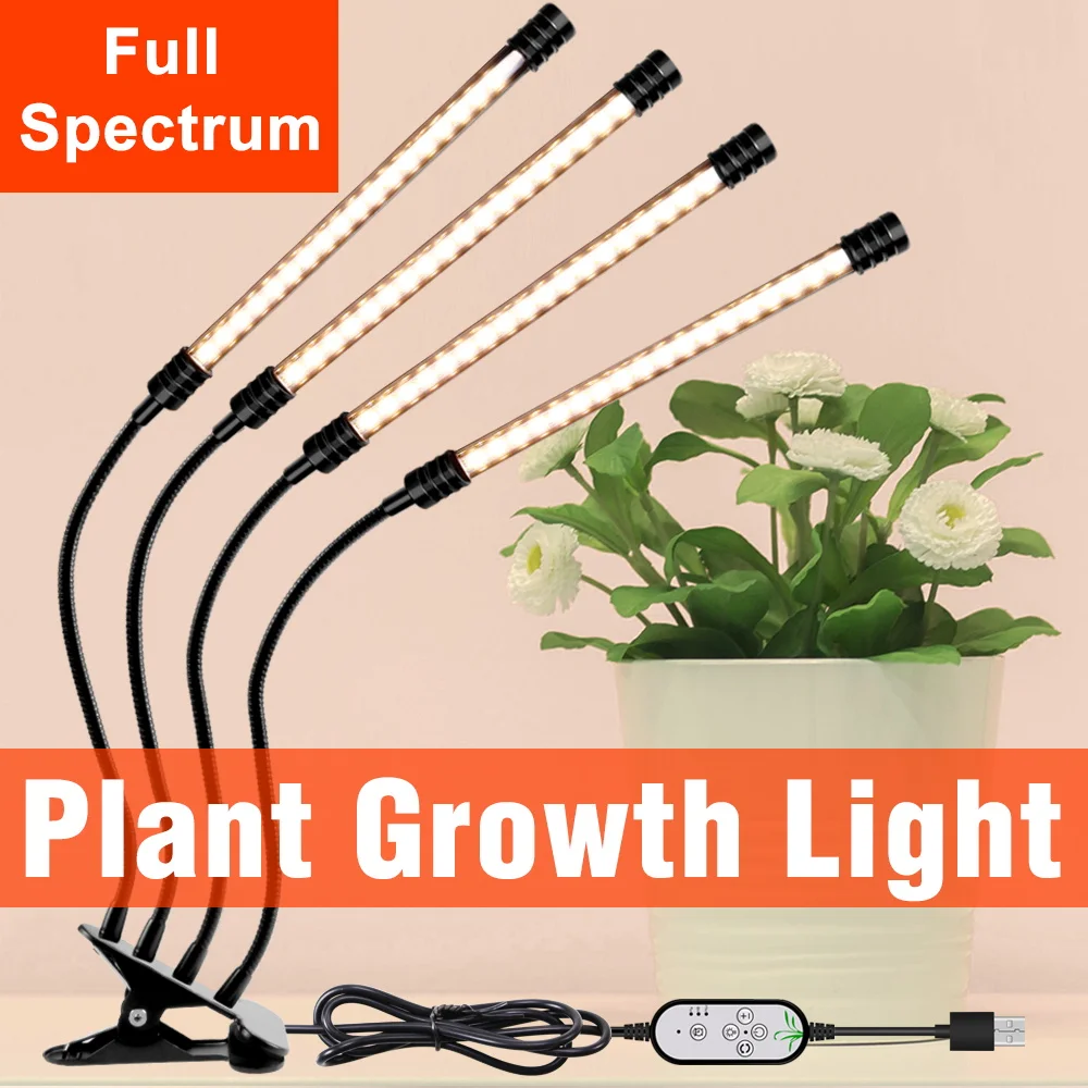 Luz LED para cultivo de plantas, fitoamplificador de espectro completo, lámpara UV hidropónica para cultivo de semillas y flores de invernadero