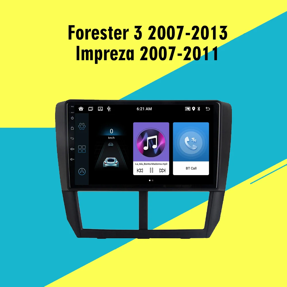 For Subaru Forester 3 SH Impreza GH GE 2006-2012 Car Radio M