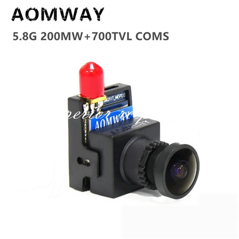 Передатчик AOMWAY 5 8G 32CH 200mW FPV A/V (VTX) + 700 линия 700TVL HD камера 2 в 1 для радиоуправляемого