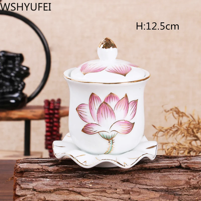 Новый стиль чашка для воды Lotus holy очистки Будда оборудование WSHYUFEI | Дом и сад