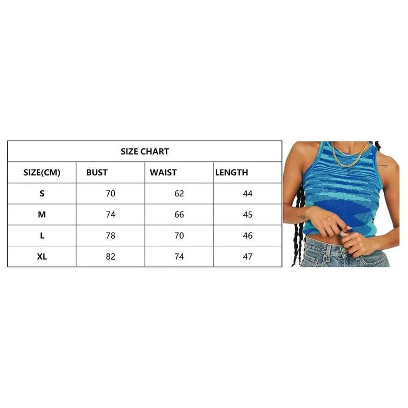 

Knit Crop Top Women Sleeveless Basic T Shirts Casual Off Summer Colorful Top Vintage Fashion Clothing Tank O Neck Shoulder V7F6