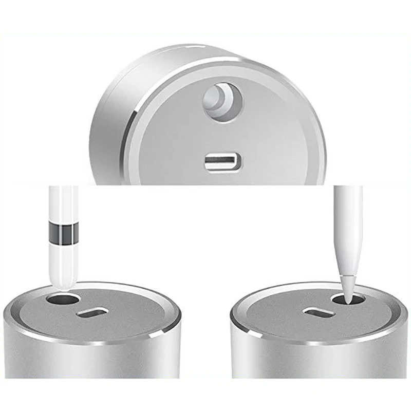 Алюминиевый держатель для зарядки со встроенным зарядным кабелем Apple