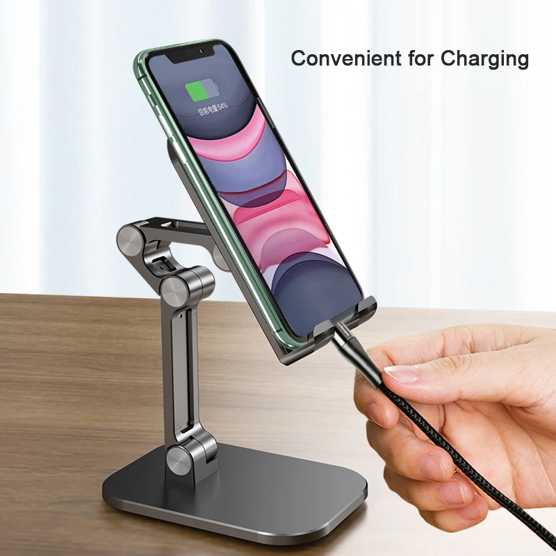 foldable desktop tablet mobible phone holder cradle stand for iphone ipad height angle adjustable free global shipping