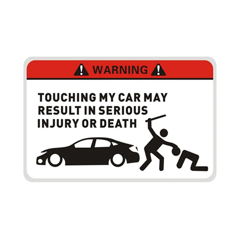 

Funny in Car Safety Warning Reflective Decal Sticker Waterproof