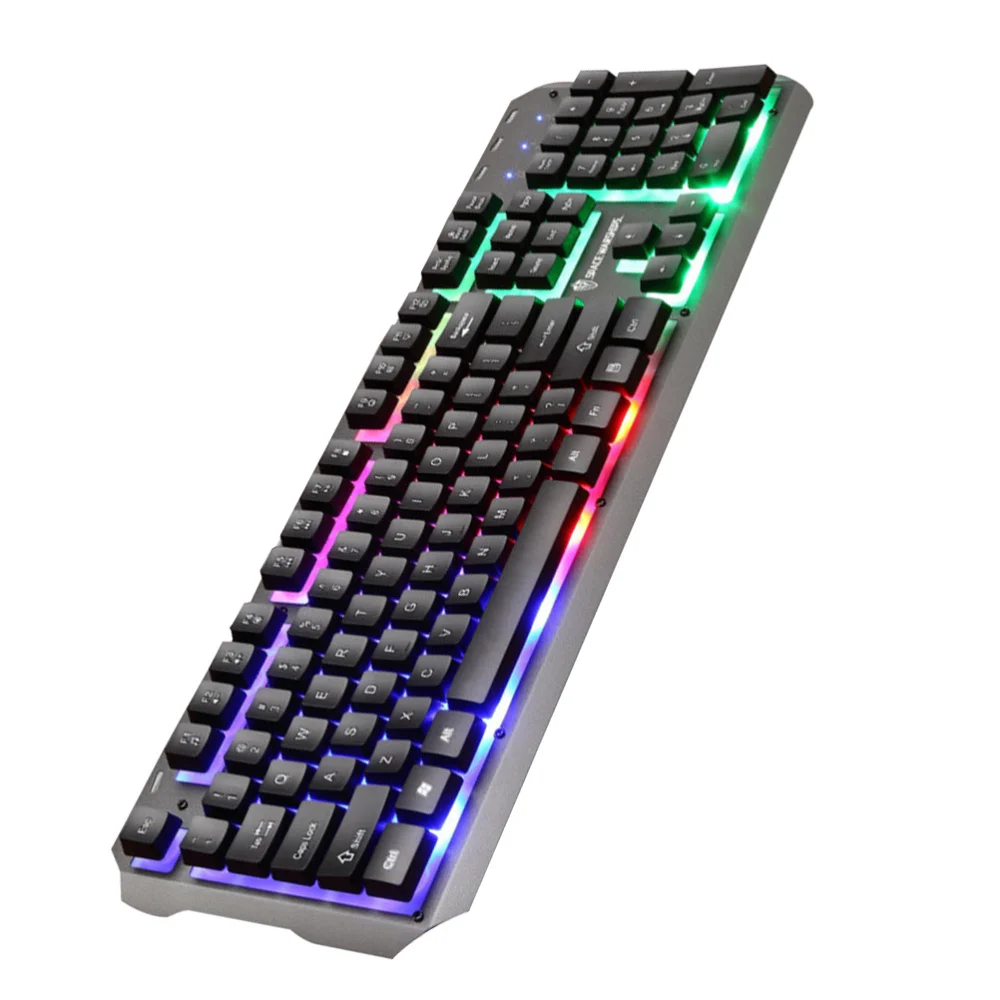 

1 Set Gaming Keyboard Electronic Wired RGB Backlight for Home Office