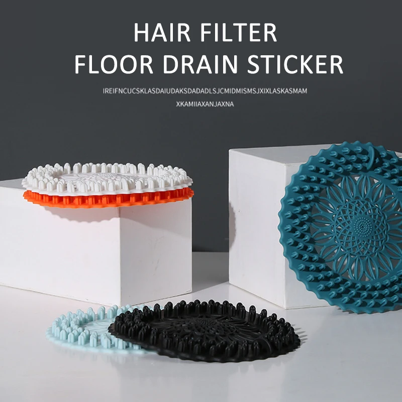 

Sink Anti-blocking Floor Drain Cover Sink Drain Filter Non-slip Fixed Strong Kitchen Bathroom Bathtub Stopper Silicone Strainers