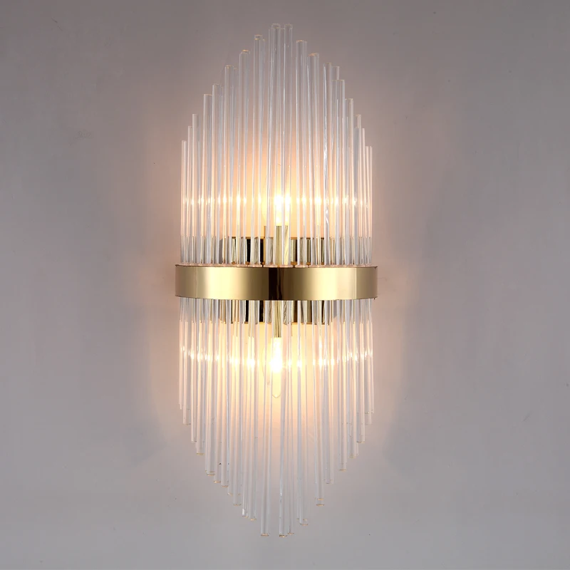 Современный хрустальный настенный светильник Jmzm для гостиной фона телевизора