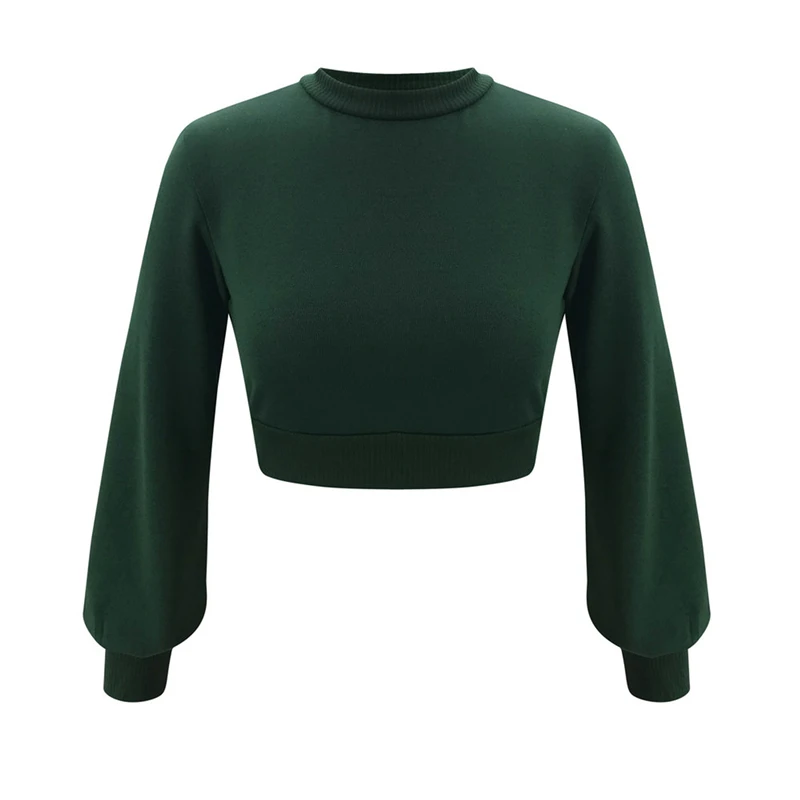 

Spring Autumn Women Casual Sweater Solf Solid Sexy Crop Tops Pullover Fashion High Street Female Sweater Fashion Clothing