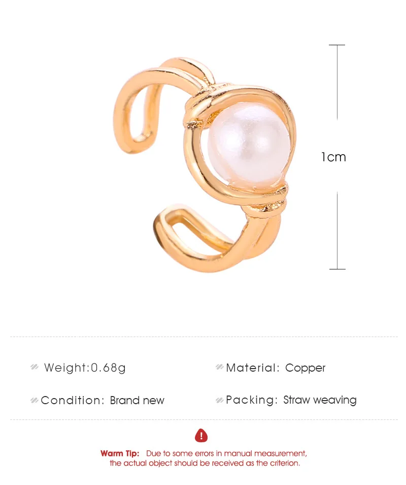 ZYZQ модный винтажный Открытый зажим для ушей женщин с милым белым камнем вставка