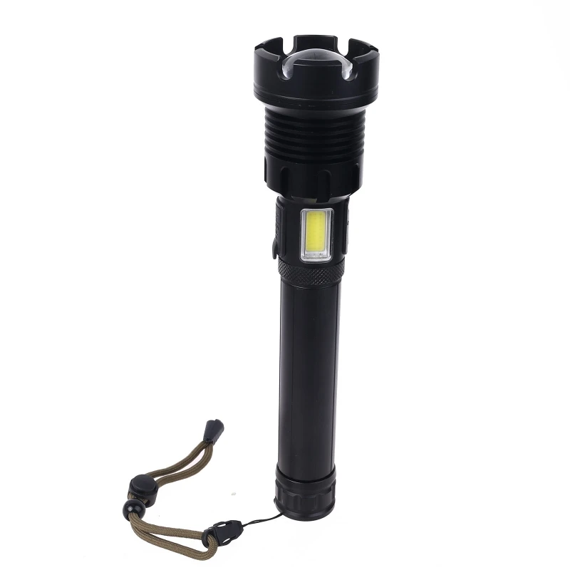 

Super Bright LED Handheld Flashlights USB Telescopic Zoom Emergency Torch U50A