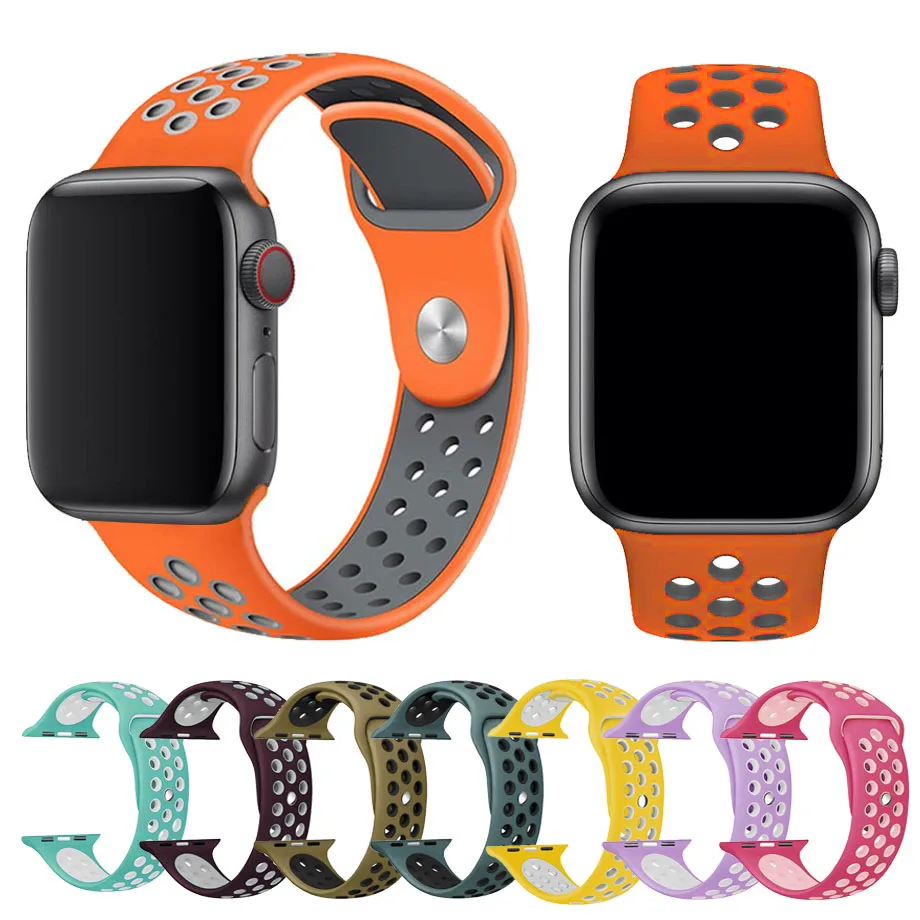 Ремешок для часов силиконовый Apple Watch 1/2/3/4/5 44/40/42/38 мм|Ремешки часов| |