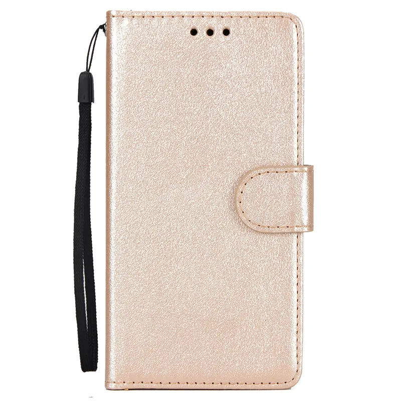 gold Для samsung Galaxy S6 S7 край S8 S9 S10 плюс Твердые Цвет кожаный бумажник чехол для samsung S10E S10 Lite, флип-чехол сумка с отделением для карт - Цвет: gold