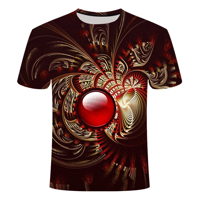 Прямая поставка футболка с 3D-принтом мужская и женская модная рубашка круглым