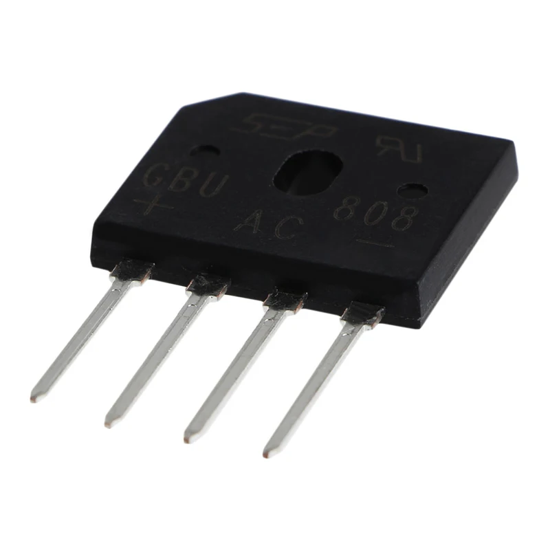 

New 5Pcs Single Phases Diode Bridge Rectifier IC Chip 8A