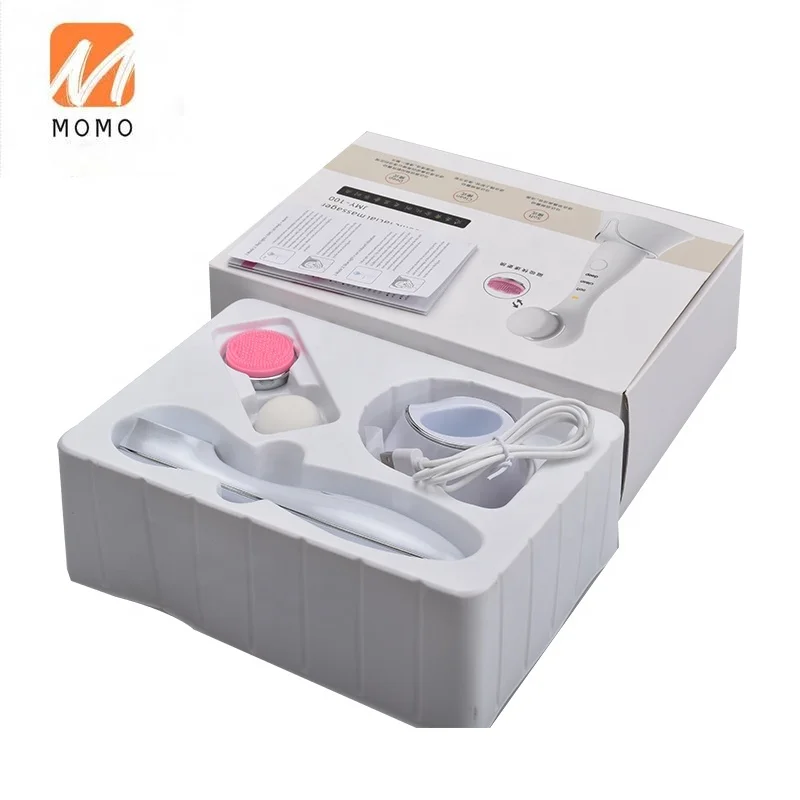 

Trend 2021 popular facial skin care tool handheld home use silicone cleansing brushes magnetic charge electric facial cleansing