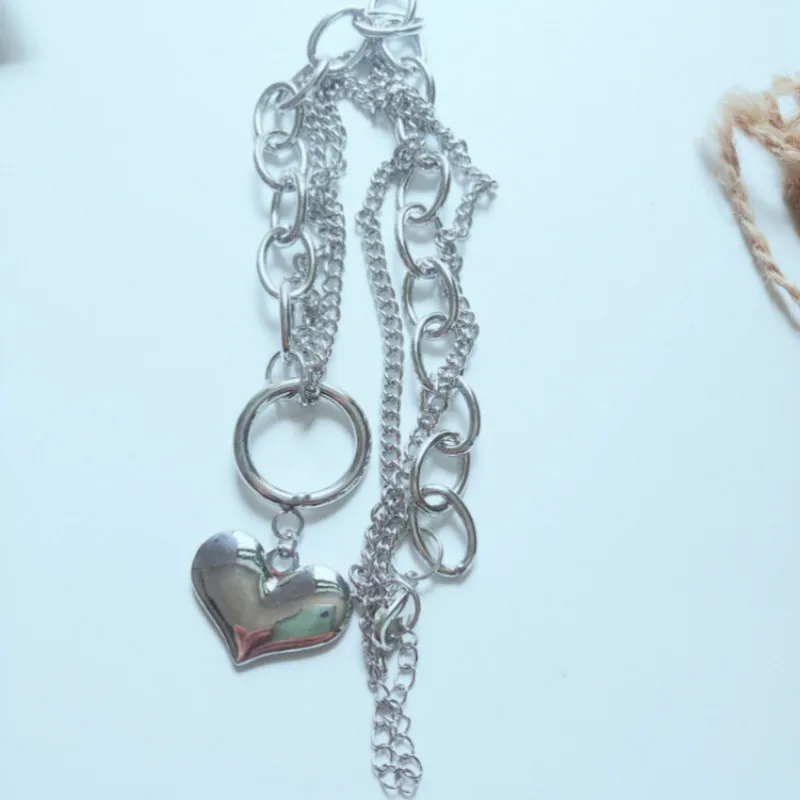 Модное популярное колье из нержавеющей стали титановое сердце ожерелье женское