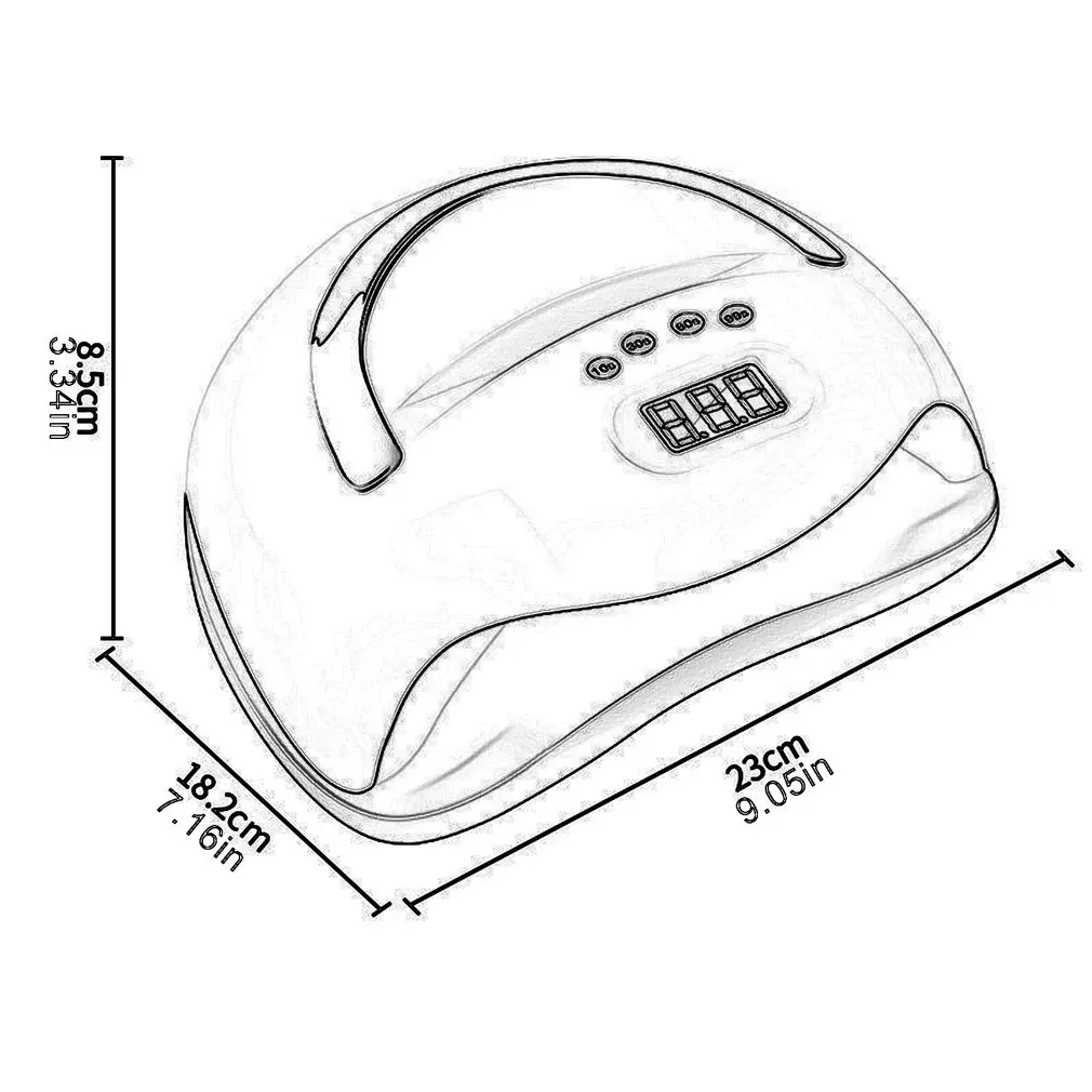

168W Nail Lamp 36LED UV Lamp Portable Nail Gel Dryer Lamp Professional Auto Manicure Lamp V9 Nails Dryer Lamp