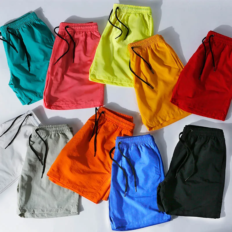 Шорты мужские быстросохнущие модные повседневные пляжные бермуды карамельных