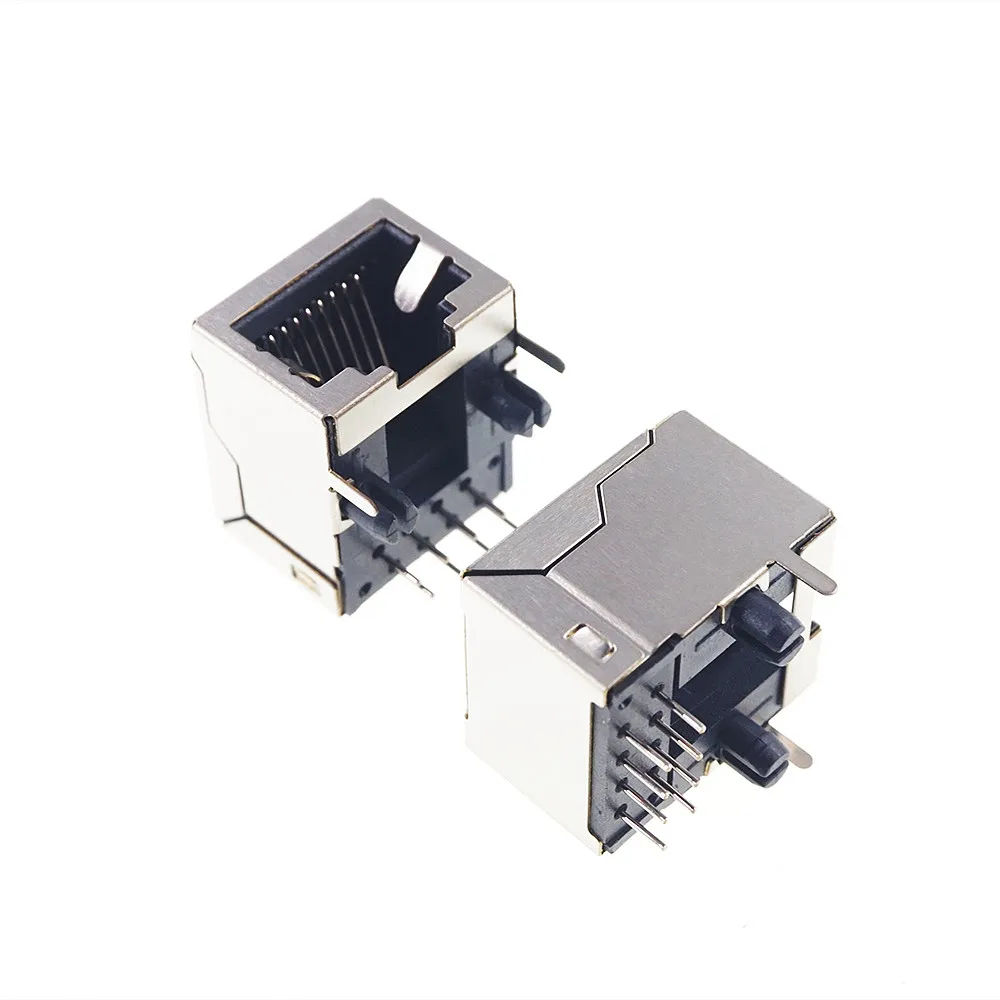 20шт RJ45 Однопортовый экранированный модульный PCB разъем 8P8C прямоугольный