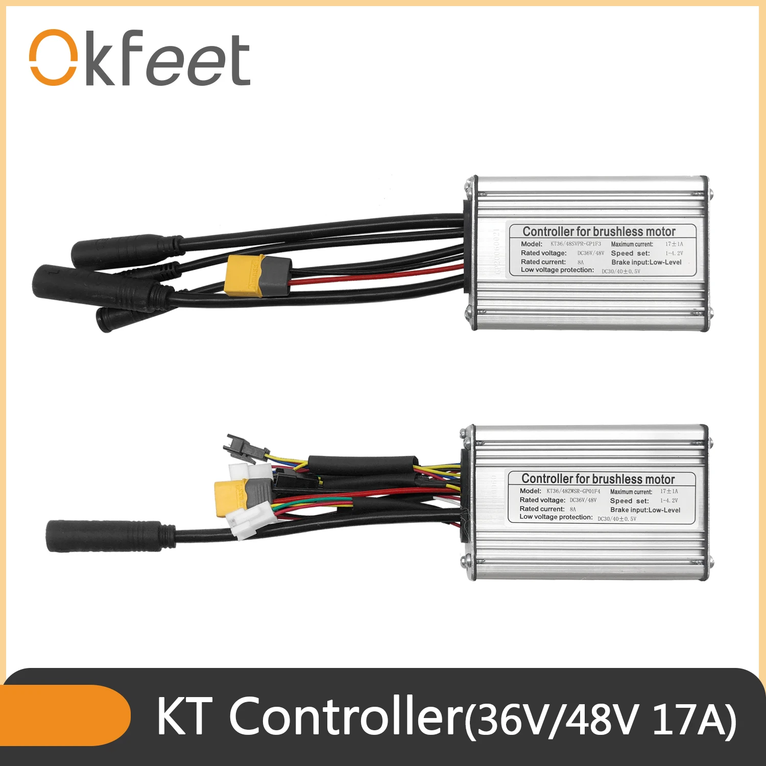 Электрический велосипедный контроллер Okfeet Kunteng набор для велосипеда KT 36 В 48 17A