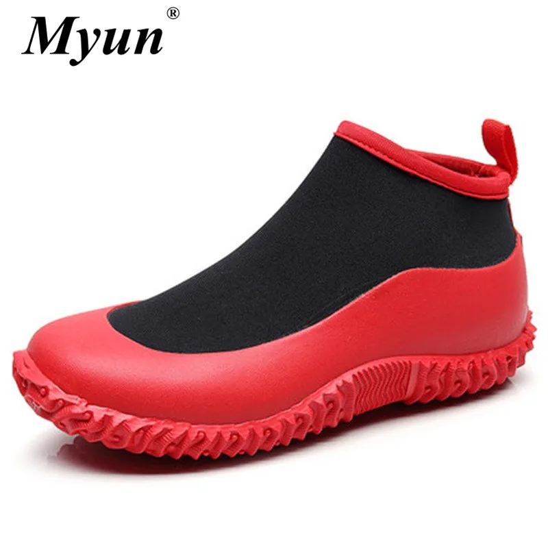 Сапоги водостойкие унисекс резиновая обувь для садоводства улицы мужчин и