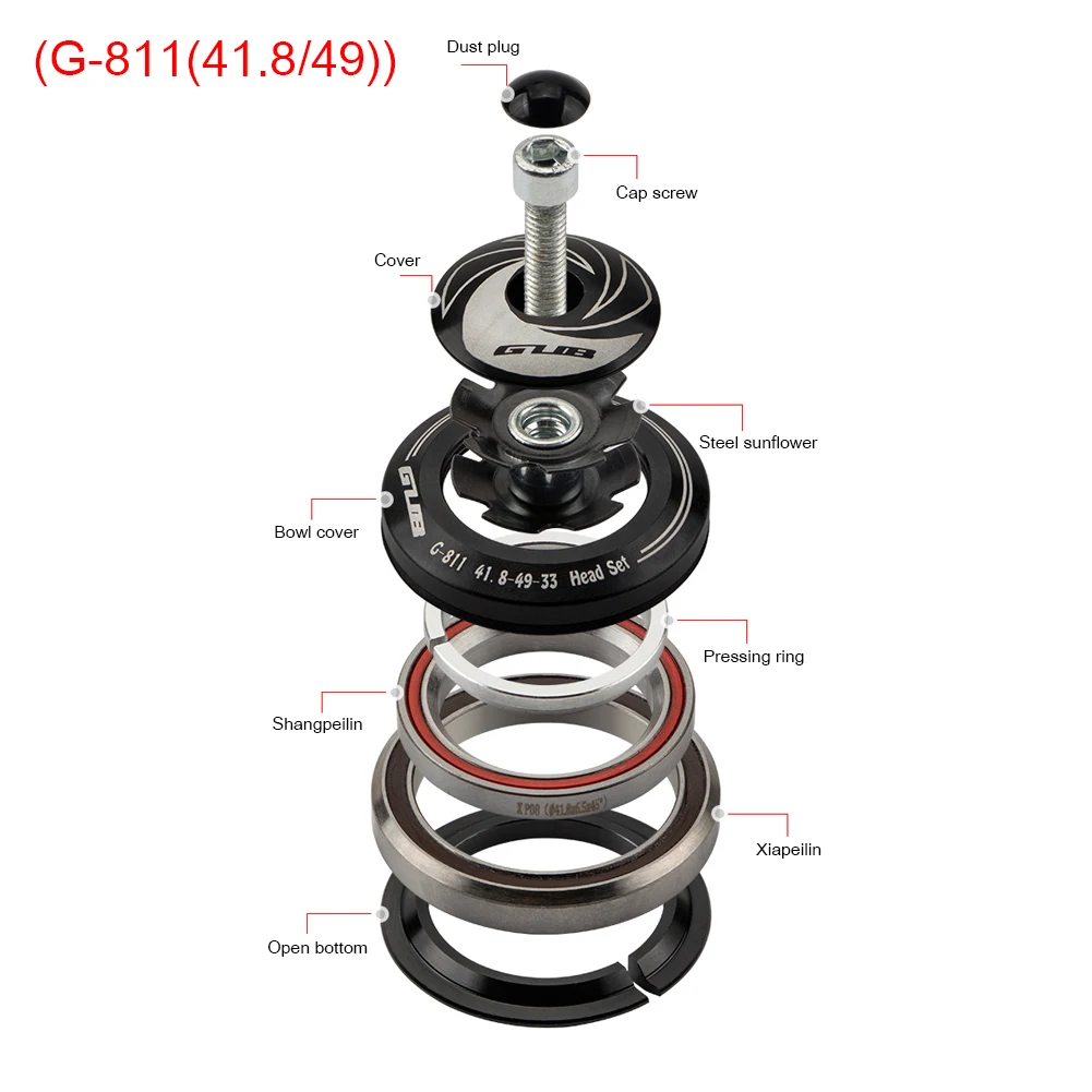 Велосипедная гарнитура с двойным подшипником для велосипеда прямая рама вилки