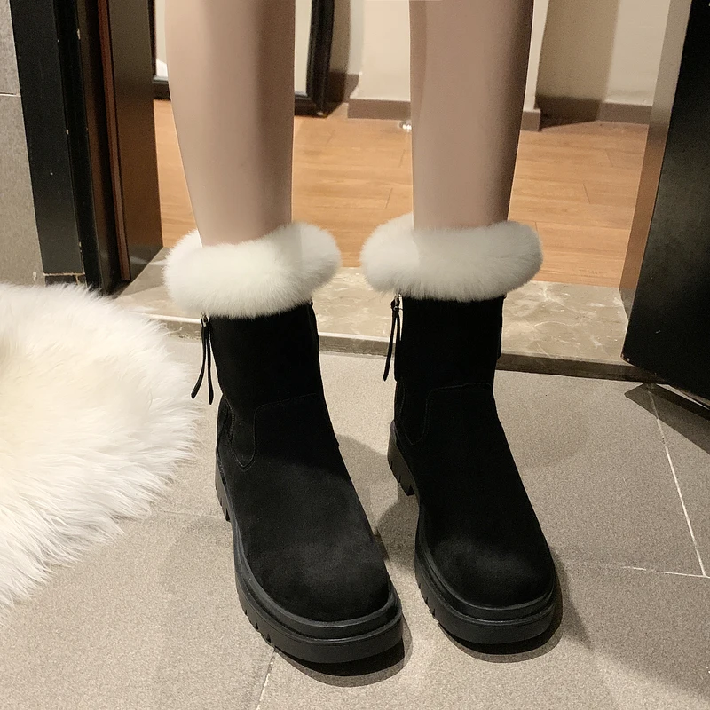 

Женские ботинки с круглым носком, зимняя обувь из Австралии, 2021