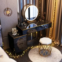 80cm mirror with lights and table set metal legs assemble dressing table for bedroom drawer makeup vanity cabinet makeup storage