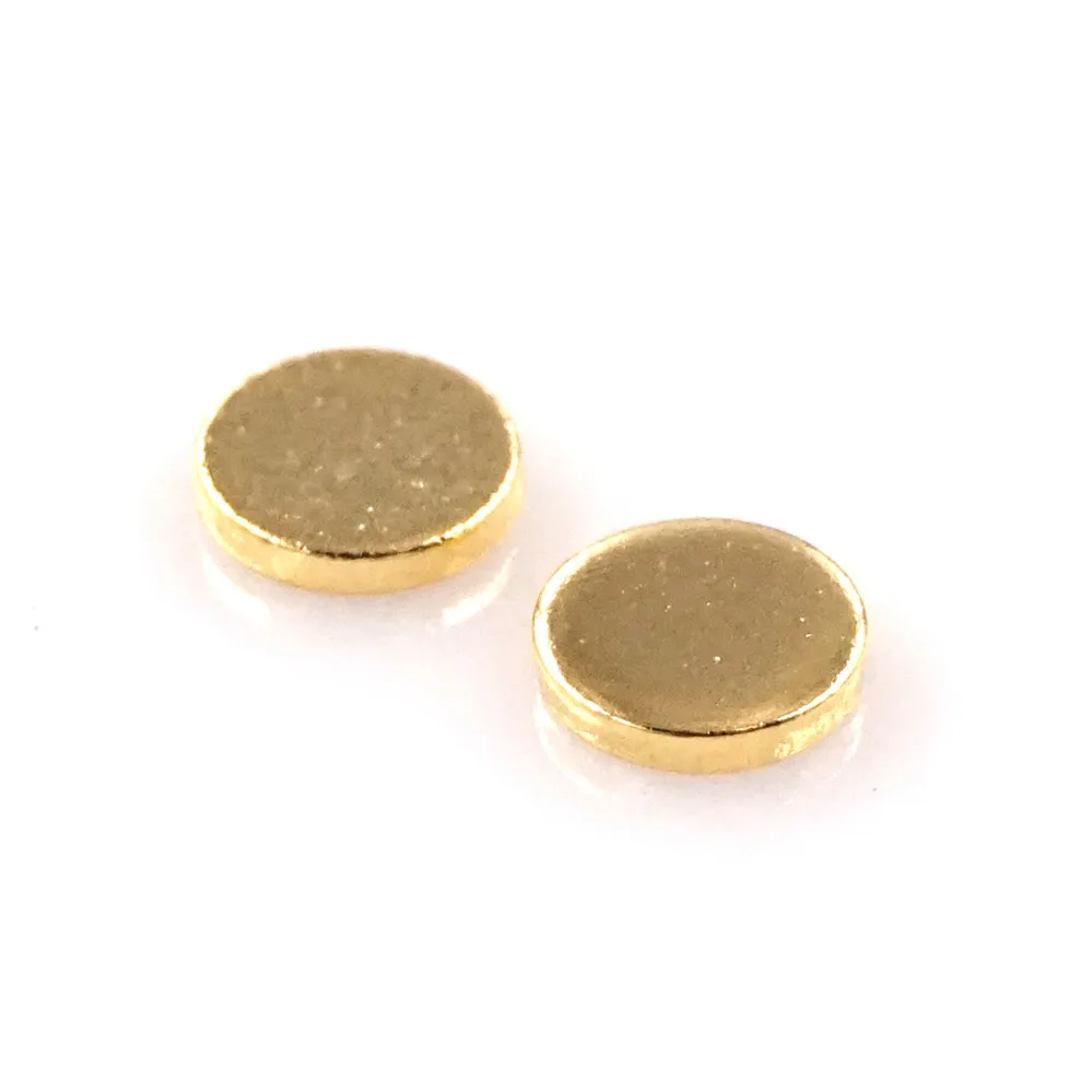 100 шт. круглые контактные накладки с плоской поверхностью диаметр 5 0 мм высота 1