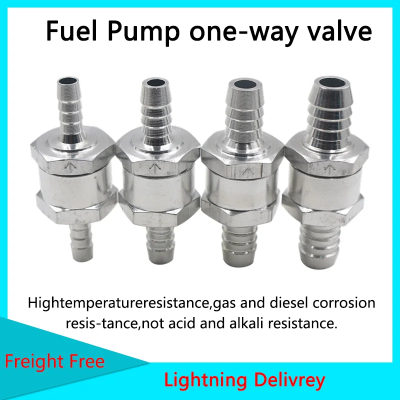 

Automobile AluminumAlloy Gasoline Derv Fuel One Way Stop Peturn Valve Fuel Pump One-way Valve 1 P Cs