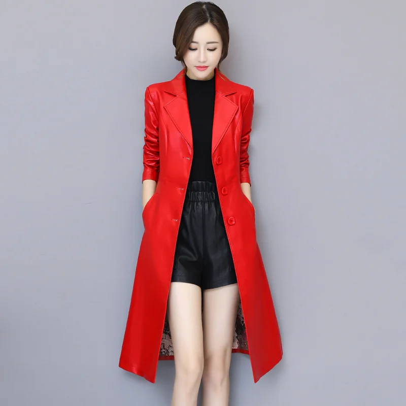 Осенне зимняя женская куртка из искусственной кожи 2020 бренд размера плюс 5XL