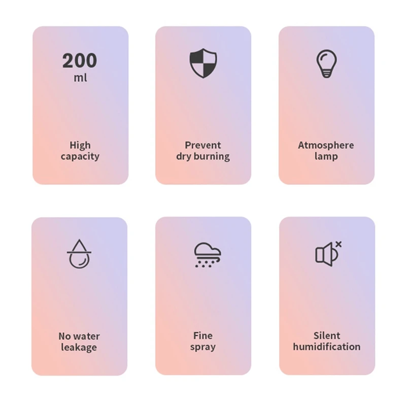 

USB Humidifier Small Desktop Household Air Humidification Aromatherapy Baby Mute Spray Colorful Atmosphere Lamp