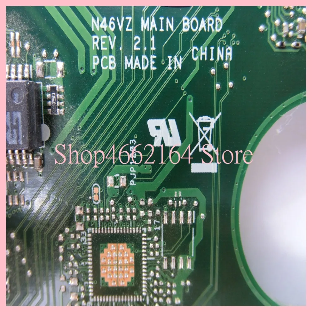 N46VM GT630M/2G N13P GL A1 материнская плата REV2.1 для ASUS N46V N46VZ N46VB HM76 SLJ8E DDR3 ноутбук