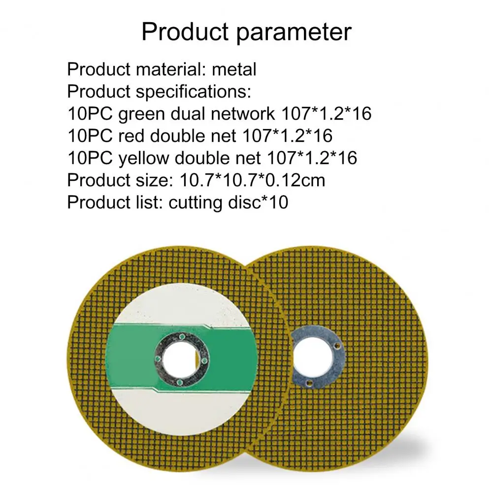 

10 PCS Cutting Disk Self-sharpening Ultra-thin Metal Model Number 100 Angle Grinder Stainless Steel Cutting Disk for Industrial