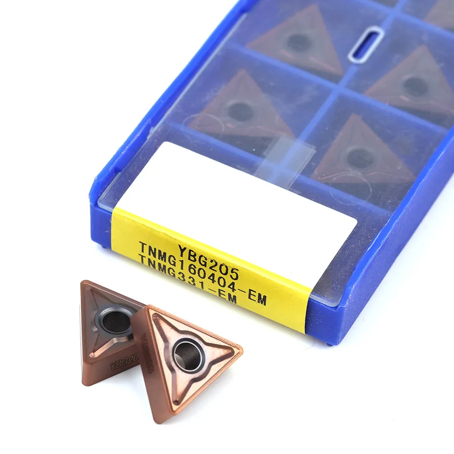 

TNMG160404-EM YBG205 TNMG160404-EF CNC lathe turning inserts Hard alloy turning tools for stainless steel super alloy and steel