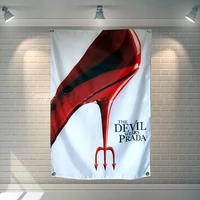 the devil wears prada movie poster wall art home decoration hanging cloth vintage banner flag canvas print painting artwork gift