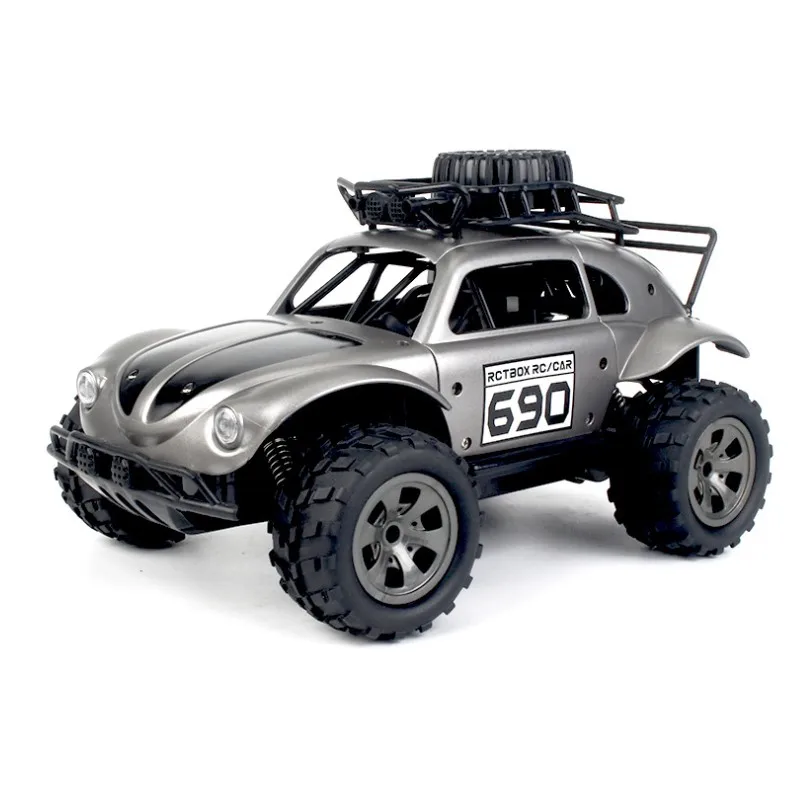 Серый 2,4G RC автомобиль скалолазание грузовик Bigfoot rc автомобиль с дистанционным управлением внедорожная модель автомобиля рождественский подарок - Цвет: Серый