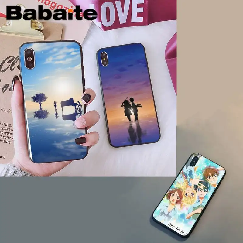 Babaite ваш ли в апреле Чехол для мобильного телефона iPhone 8 7 6 6S Plus X XS Макс 5 5S SE XR 11 11pro