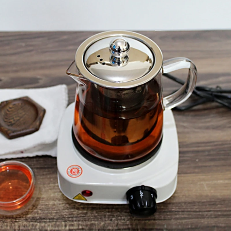 

M7DF Electric Stove Countertop EU/US Plug w/ Handles 550W for Cooking Electric Hot Plates Countertop for Kitchen Camping RV